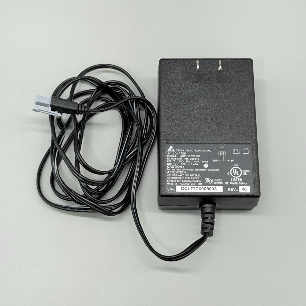 Delta Genuine AC Adapter Power Supply, ADP-18DW BB Echostar PN: 208946